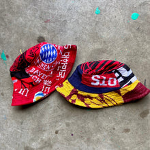 Load image into Gallery viewer, Reworked Football Scarf Bucket Hat Bundle
